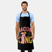 Bacon King Lover Men Schürze (Getragen)