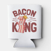 Bacon King Meat Lover Geschenke für Men Boy Dosenkühler (Rückseite)