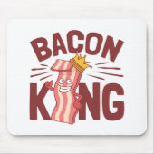 Bacon King Meat Lover Geschenke für Men Boy Mousepad (Vorne)