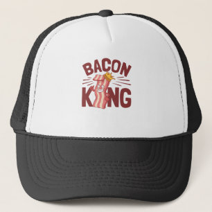 Bacon King Meat Lover Geschenke für Men Boy Truckerkappe