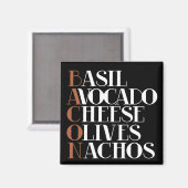 Bacon Koch Gourmet Magnet (Vorderseite/Rückseite)