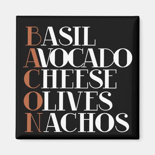 Bacon Koch Gourmet Magnet (Vorne)