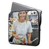 Bacon-Kochfoto anpassen Laptopschutzhülle (Vorderseite Links)