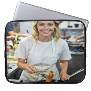 Bacon-Kochfoto anpassen Laptopschutzhülle