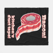 Bacon... Küchenschnecke! Fleecedecke (Vorderseite (Horizontal))
