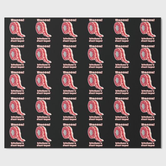 Bacon... Küchenschnecke! Geschenkpapier (Flach)