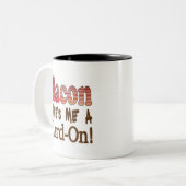 Bacon Lard Zweifarbige Tasse (Vorderseite Links)