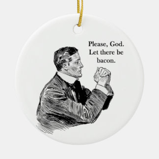 Bacon Lasse Keramik Ornament