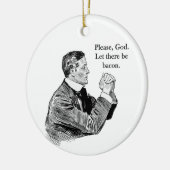 Bacon Lasse Keramik Ornament (Links)