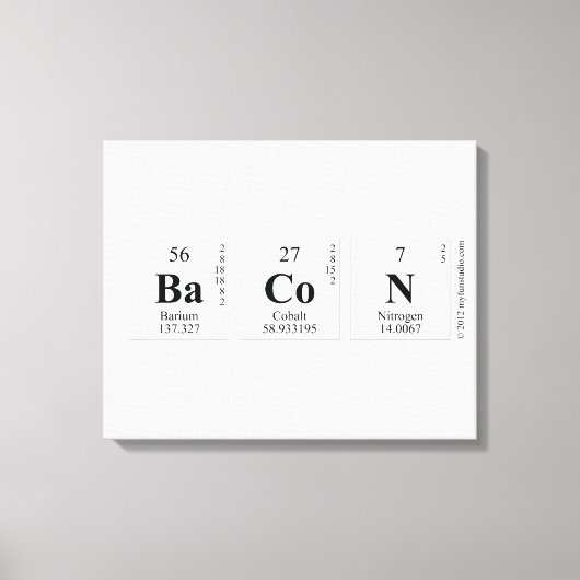 BaCoN Leinwanddruck (Vorderseite)