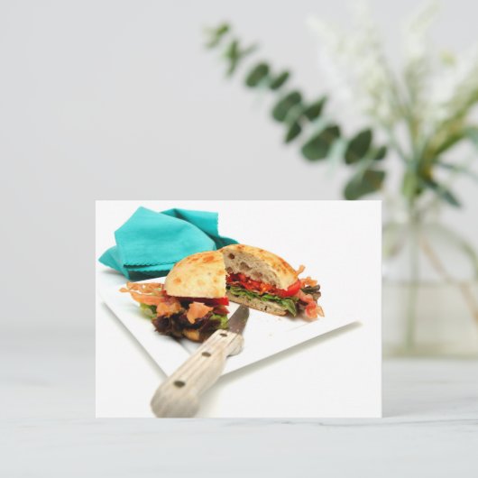 Bacon Lettuce und Tomate Postkarte (Stehend Vorderseite)