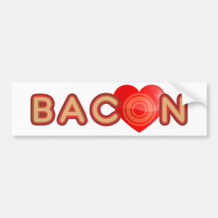 Bacon LIEBE Autoaufkleber