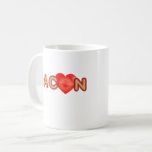 Bacon-LIEBE Kaffeetasse (Vorderseite Links)