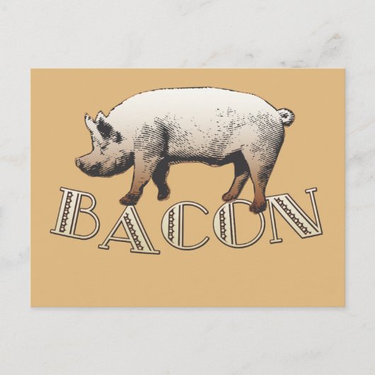 Bacon LIEBE Postkarte (Vorderseite)
