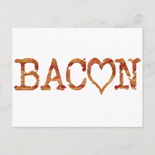 Bacon LIEBE Postkarte (Vorderseite)