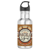 Bacon LIEBE zertifizierter Baconologe Trinkflasche (Vorderseite)