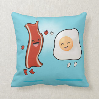 Bacon Lieben Eier Kissen