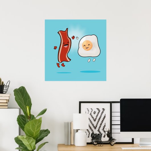 Bacon Lieben Eier Poster (Heimbüro)