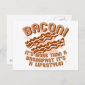 Bacon Lifestyle Postkarte (Vorne/Hinten)