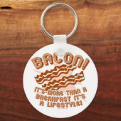 Bacon Lifestyle Schlüsselanhänger (Vorderseite)