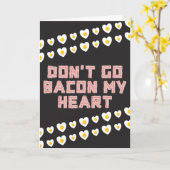 Bacon Lover Funny Valentine Card Karte (Gelbe Blume)