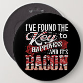 Bacon Lover Gift Button (Vorne & Hinten)