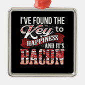 Bacon Lover Gift Ornament Aus Metall (Vorne)