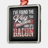 Bacon Lover Gift Ornament Aus Metall (Links)