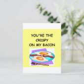 BACON-Lover Postkarte (Stehend Vorderseite)