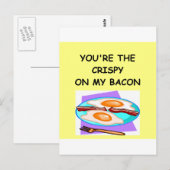 BACON-Lover Postkarte (Vorne/Hinten)
