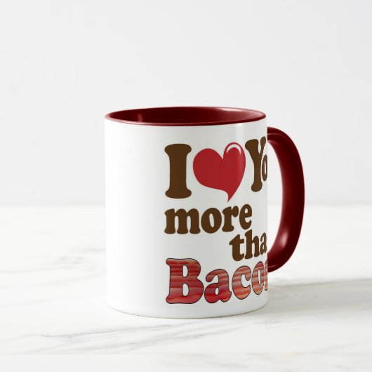 Bacon Lover Tasse (VorderseiteRechts)
