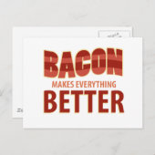 Bacon macht alles besser postkarte (Vorne/Hinten)