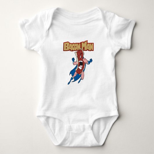 Bacon Man Baby Strampler (Vorderseite)