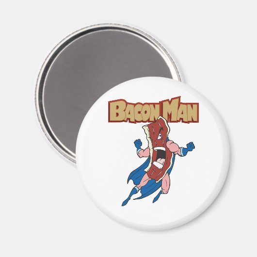 Bacon Man Magnet (Vorderseite/Rückseite)