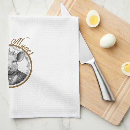 Bacon Manor Kitchen Handtücher (Viertel Falte)