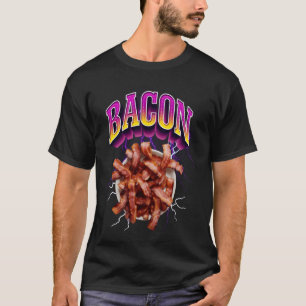 Bacon Meme Bootleg Rap Style 90er Vintag Funny T-Shirt