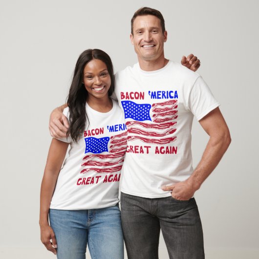 Bacon "Merica Great Again #USAPatriotGraphics © T-Shirt (Unisex)