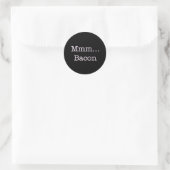 Bacon Mmm Runder Aufkleber (Tasche)