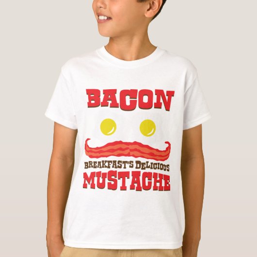 Bacon Mustache T-Shirt (Vorderseite)