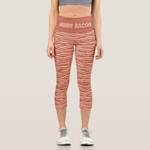 Bacon Muster Custom Capri Leggings
