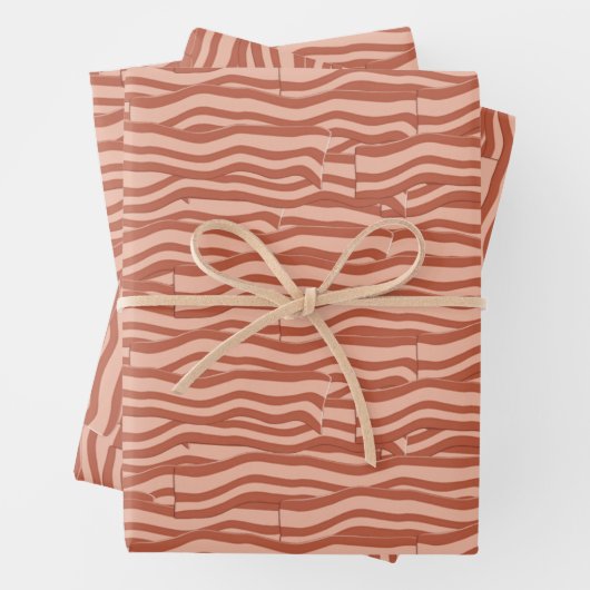 Bacon-Muster Geschenkpapier Set (Beispiel)