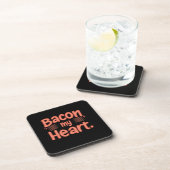 Bacon My Heart Getränkeuntersetzer (Rechte Seite)