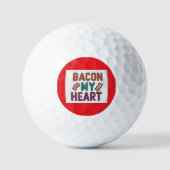 Bacon My Heart Golf Ball (Vorderseite)