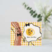 Bacon 'N Egg Lover Rezept Postkarte (Stehend Vorderseite)