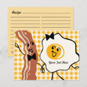 Bacon 'N Egg Lover Rezept Postkarte (Vorne/Hinten)