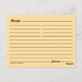 Bacon 'N Egg Lover Rezept Postkarte (Rückseite)