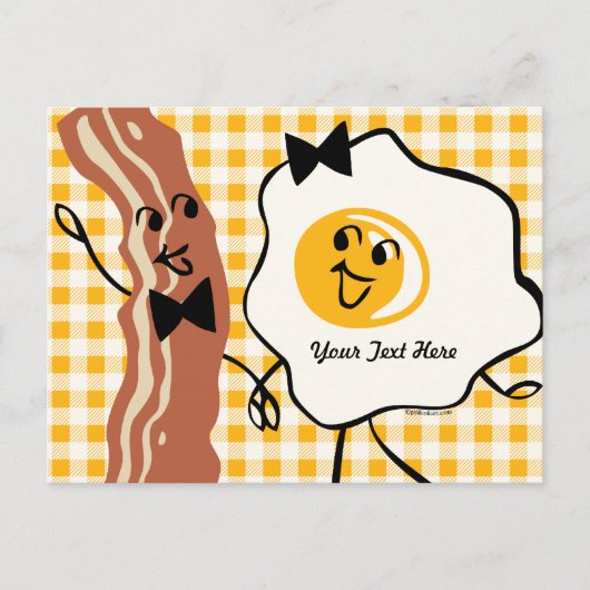 Bacon 'N Egg Lover Rezept Postkarte (Vorderseite)