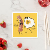 Bacon 'N Egg Lover Serviette (Beispiel)