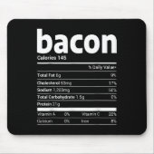 bacon Nutrition Facts Family Matching Christmas Co Mousepad (Vorne)