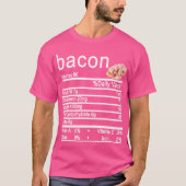 Bacon Nutrition Facts-Label T-Shirt (Vorderseite)